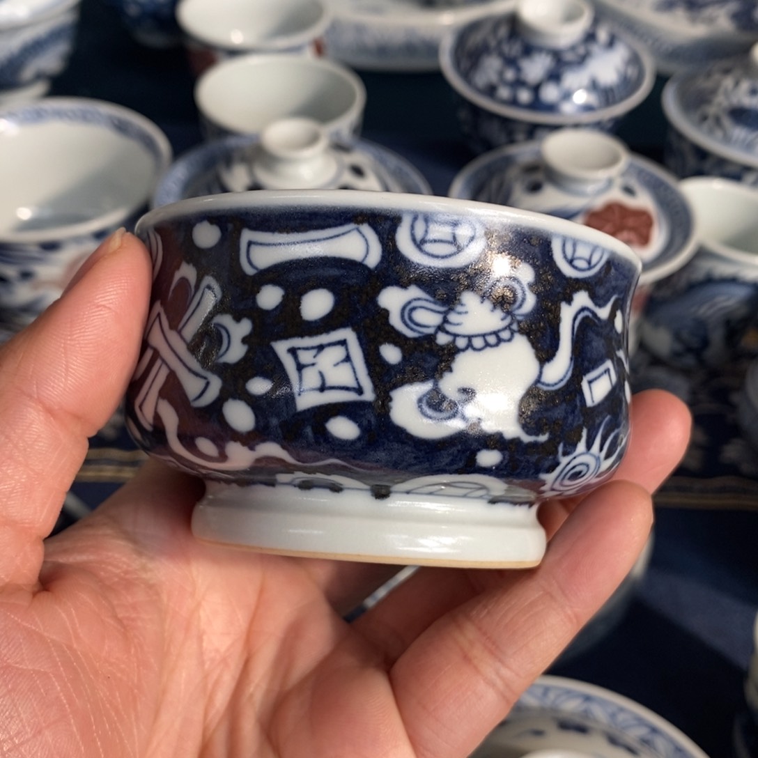 景德镇手工手绘盖碗