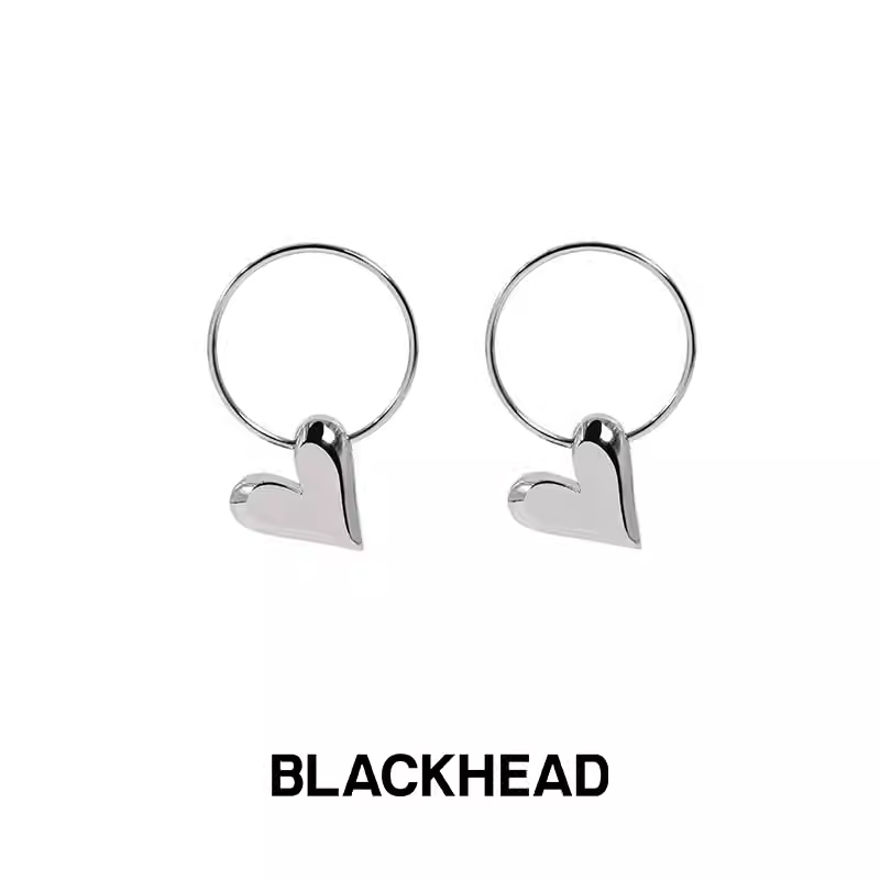 BLACKHEAD 钛钢耳饰 立体心型时尚百搭耳环【专享】