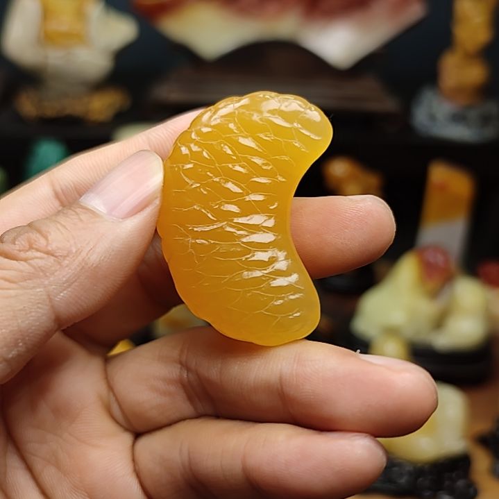 寿山石印石手把件手把件