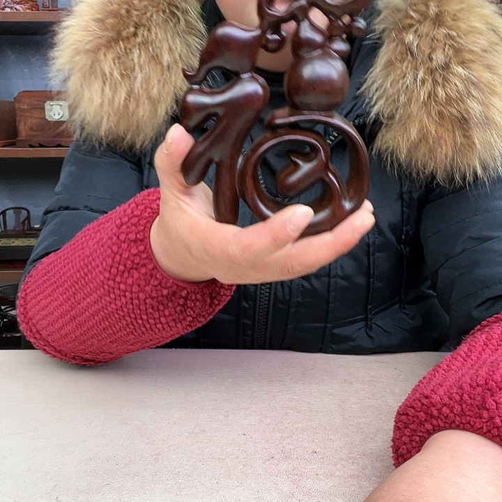 乌木类端景台小李子红木工艺品