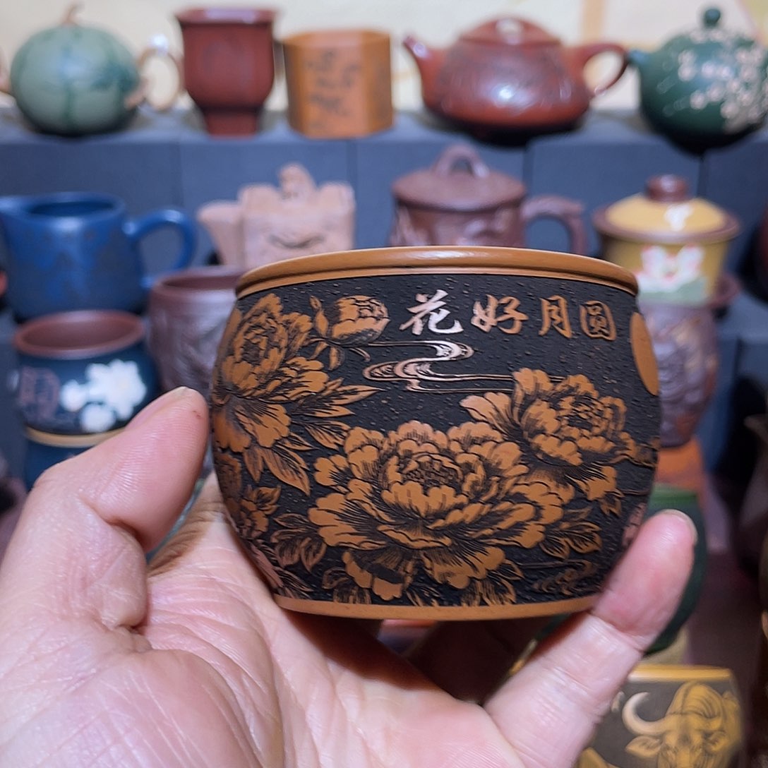 原矿紫砂手工主人杯