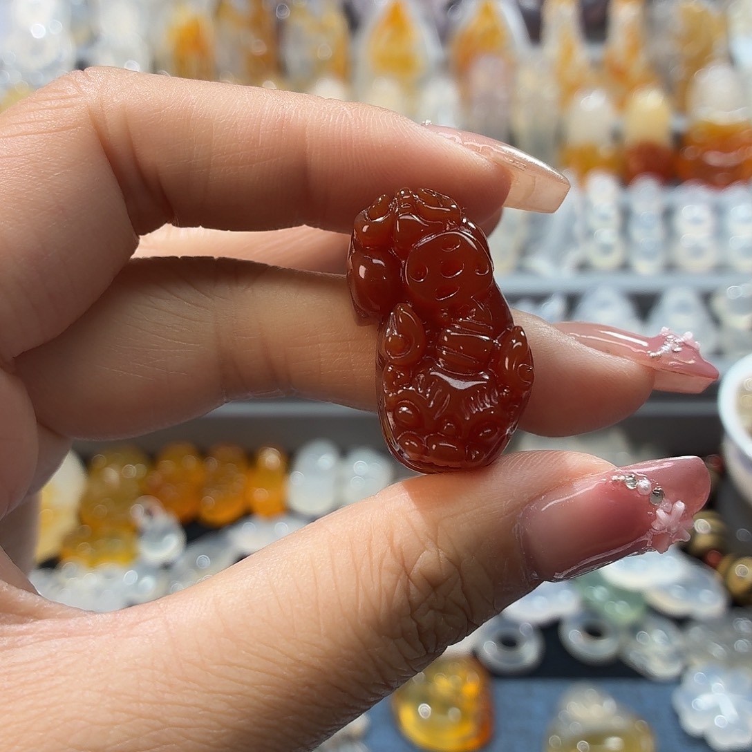 玛瑙/玉髓未镶嵌吊坠(不含链)