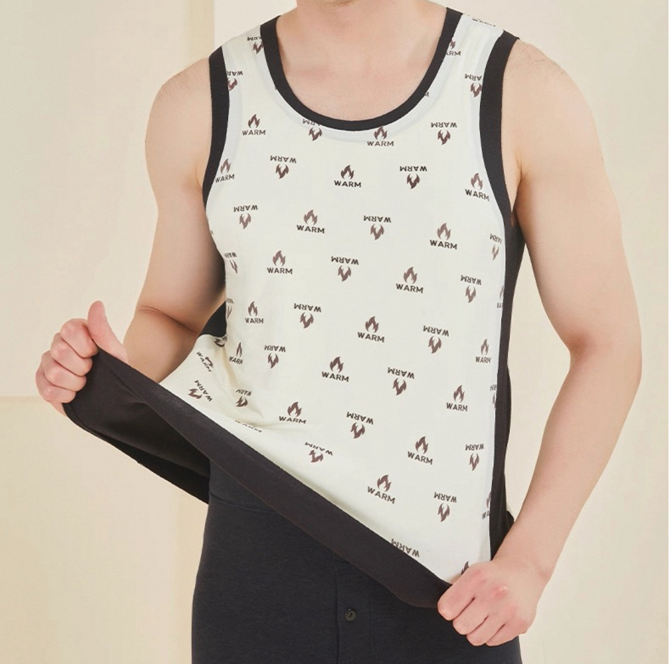 （保暖背心）男士）加厚保暖背心秋冬