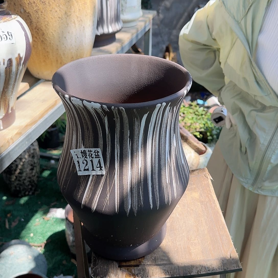 紫砂花盆王嫂花盆0704-1214高30口20