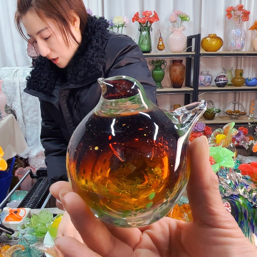 极***简高货鸟家悦琉璃工艺品