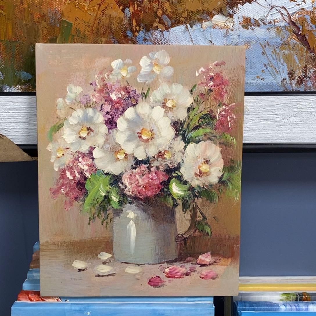 手工手绘精品油画20+25厘米