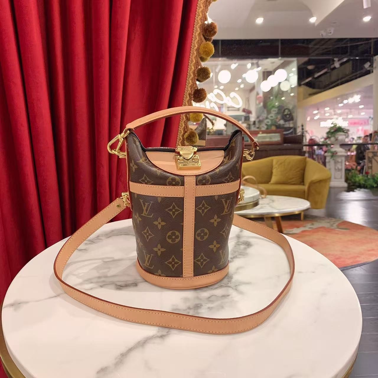 95新 LouisVuitton/路易威登 GGSduffle薯条包老花芯片款48122780