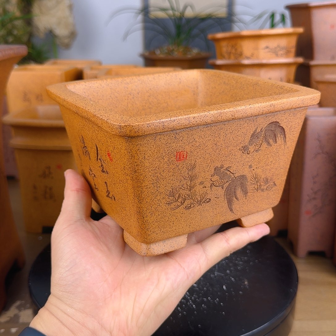 紫砂花盆紫砂花盆13-8.5