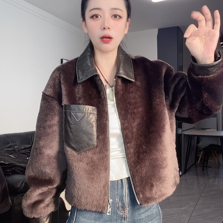 绵羊皮皮毛一体拉贡L120，XL130，拍下备注尺码
