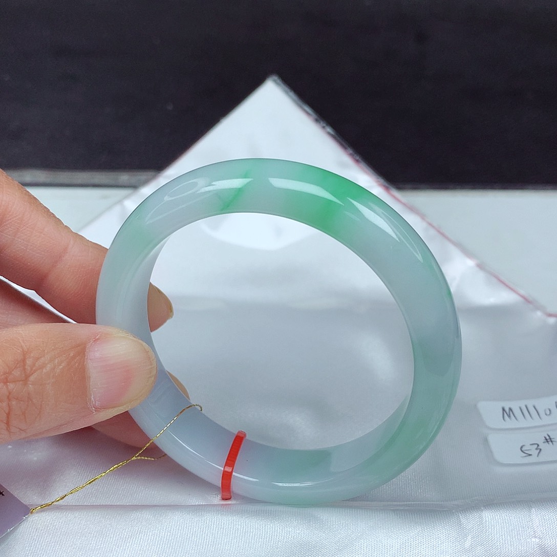 未镶嵌手镯翡翠53圈1055