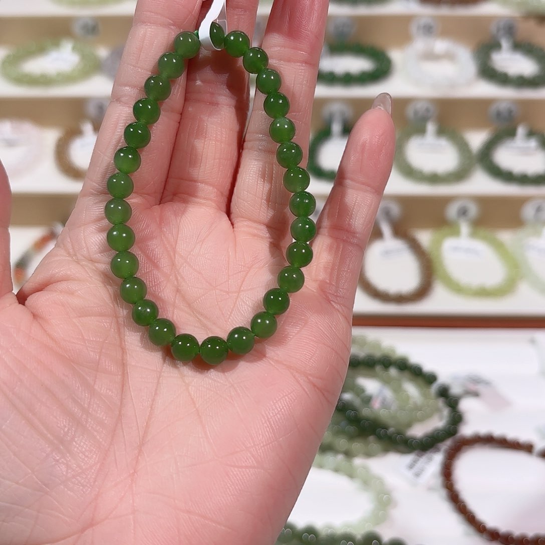 和田玉手链未镶嵌V