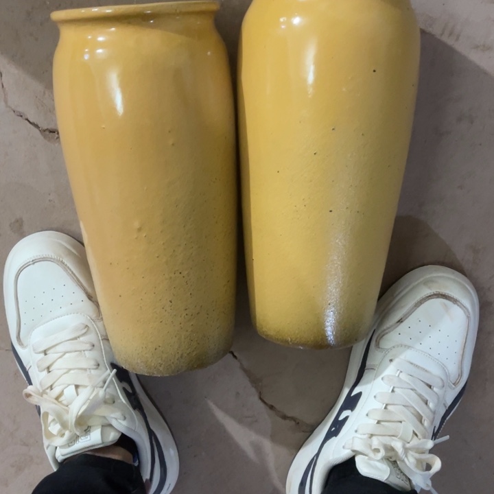 花盆紫砂口径14高度31两只小瑕疵