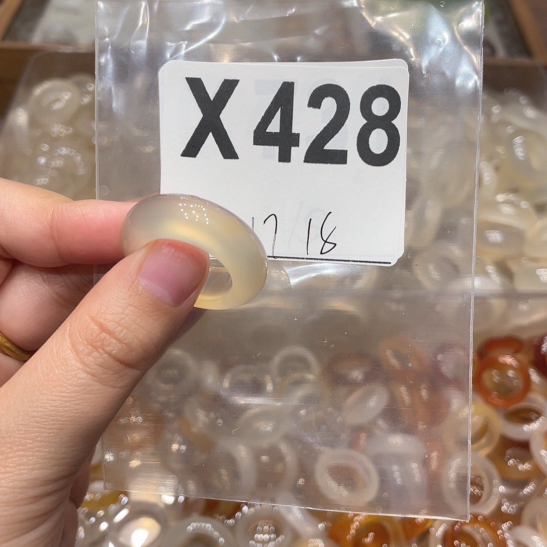 玛瑙/玉髓未镶嵌戒指428