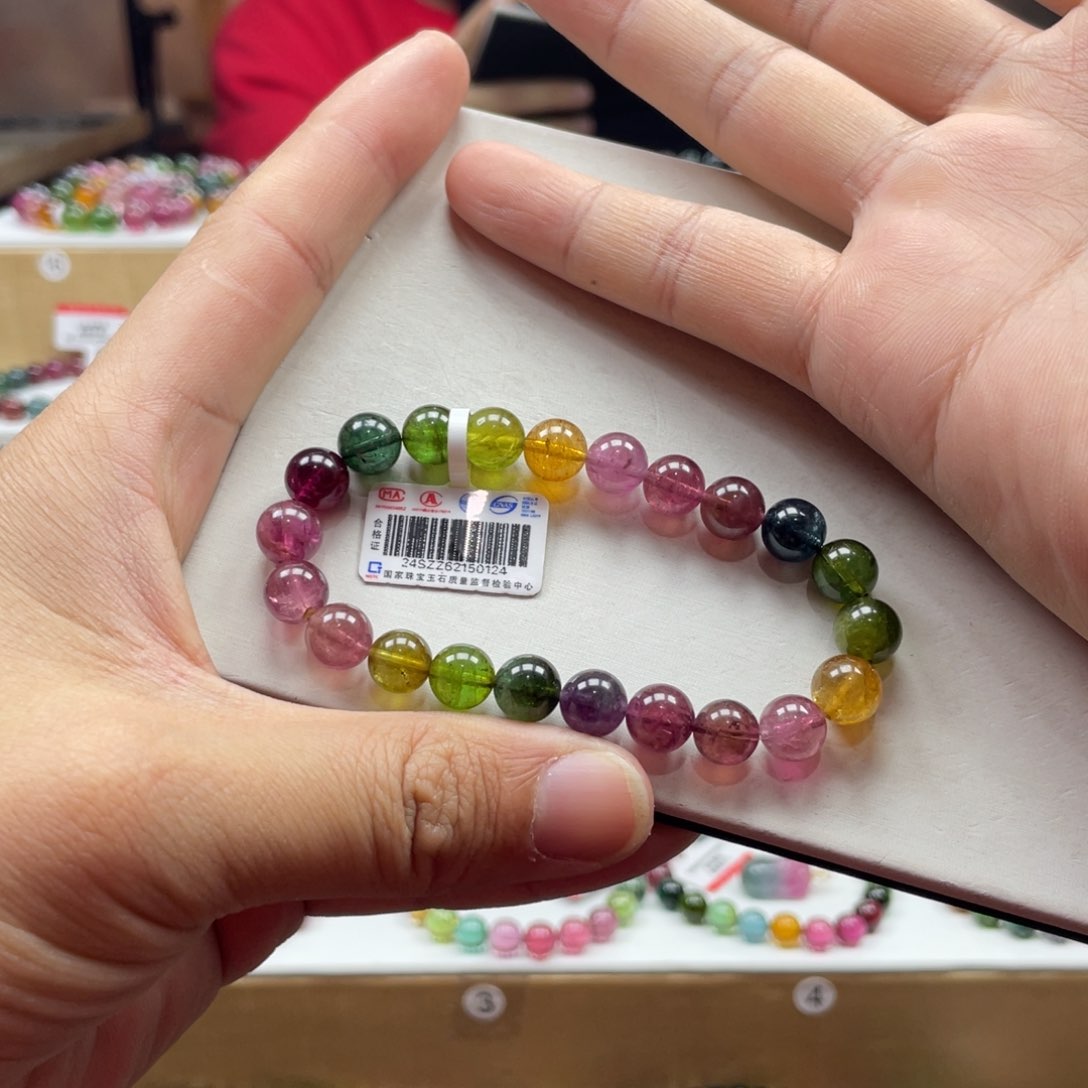 碧玺手串未镶嵌8.5mm.mmmmmmmmm