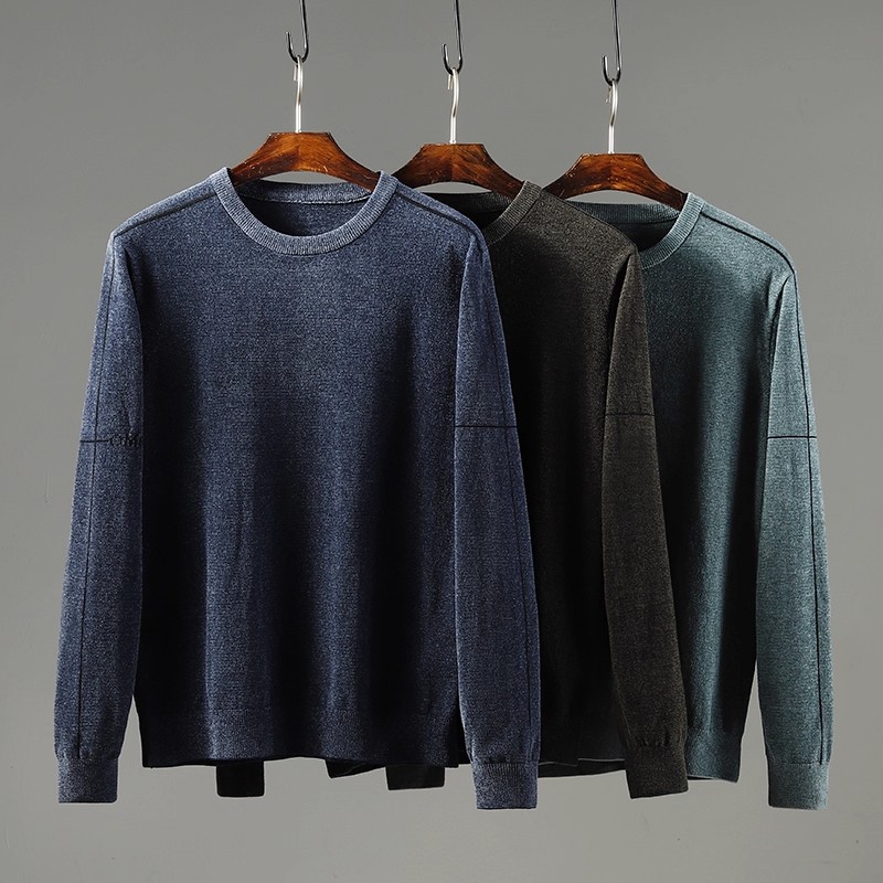 （直播专用链接）男士圆领时尚休闲保暖针织衫毛衣 