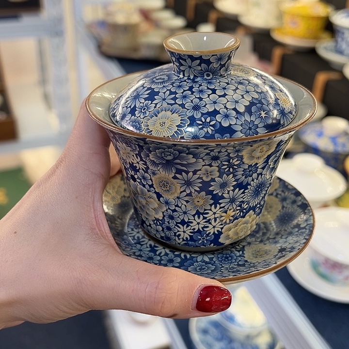 陶景德陶瓷盖碗茶具