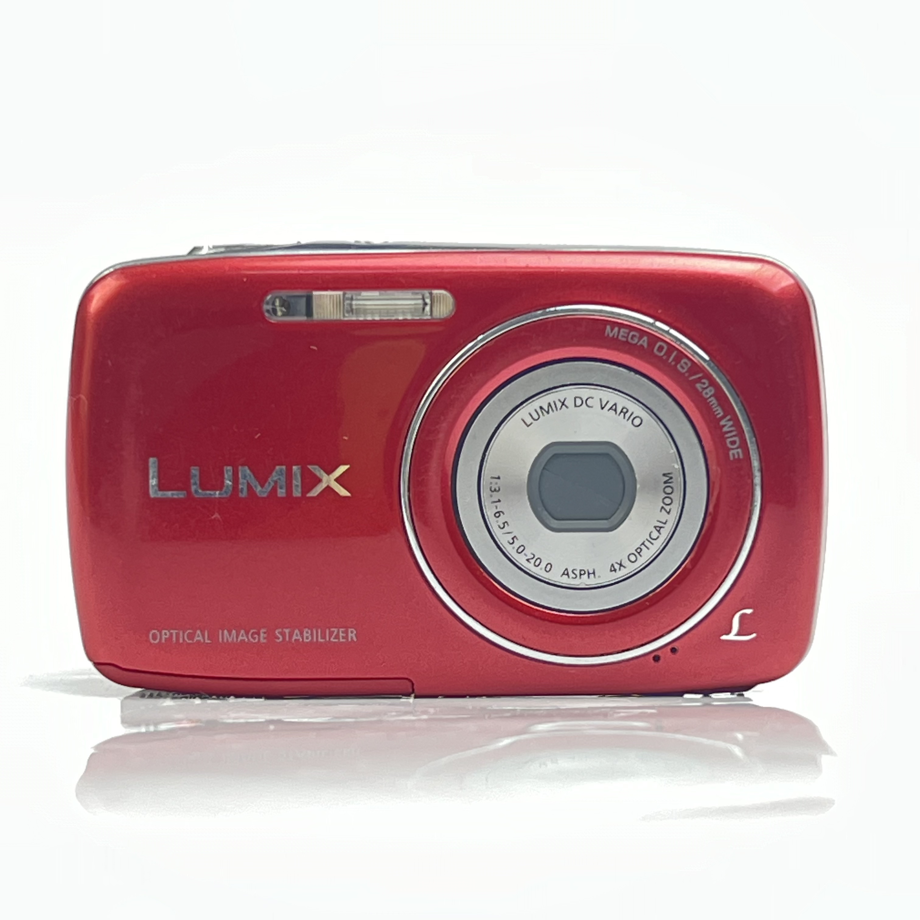 95新 Panasonic/松下 s3红色1400万像素4倍变焦复古ccd数码相机