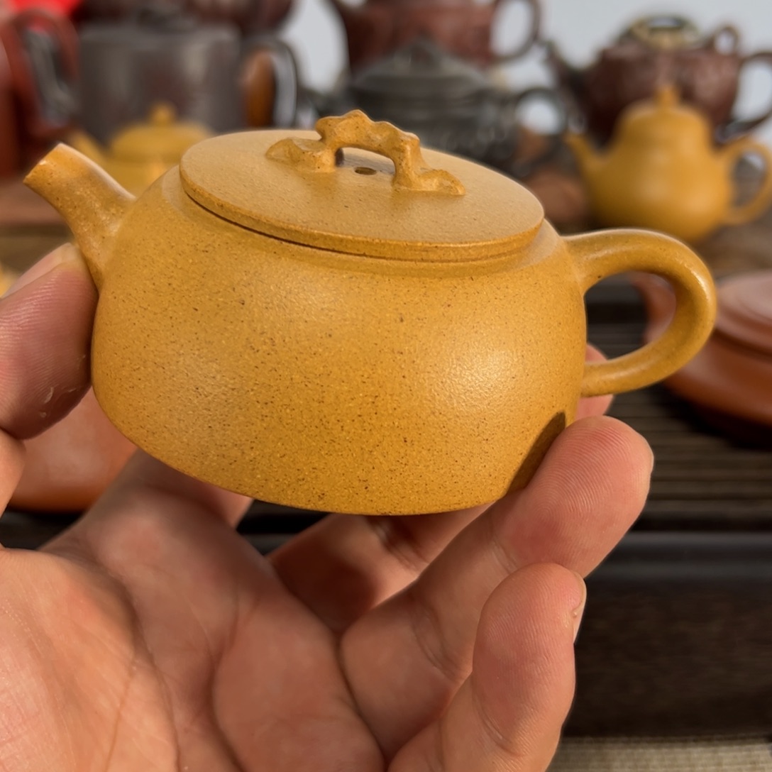 云***弹茶壶紫砂手工制作