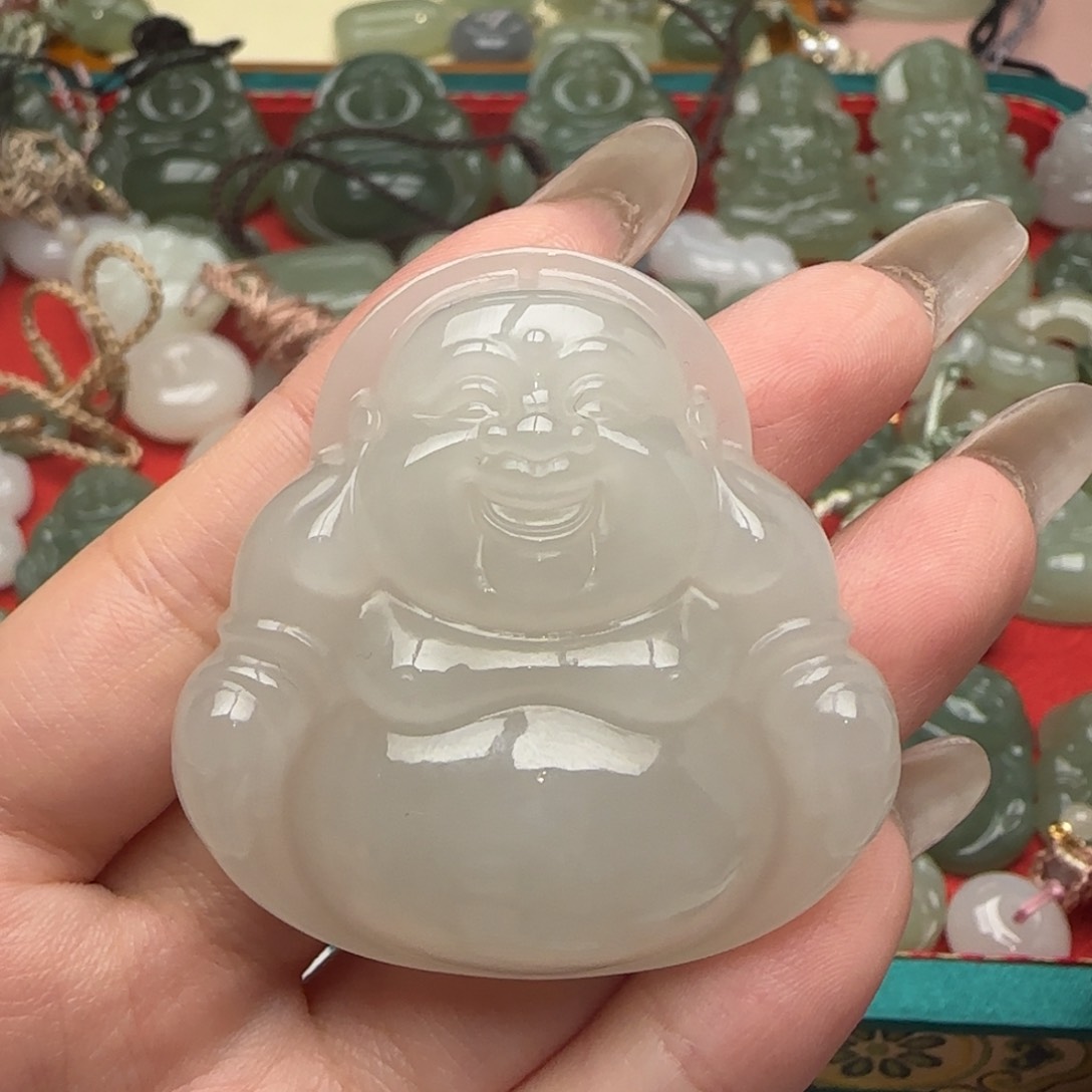 和田玉未镶嵌颈饰婉*?