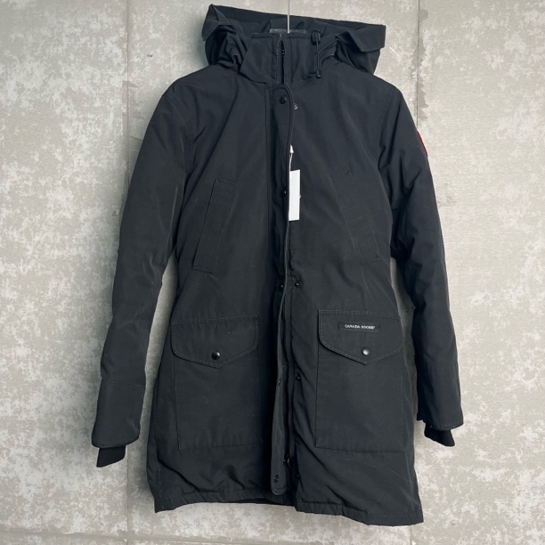 99新 WE11 DONE S*1/加拿大鹅/黑色保暖中长款羽绒服