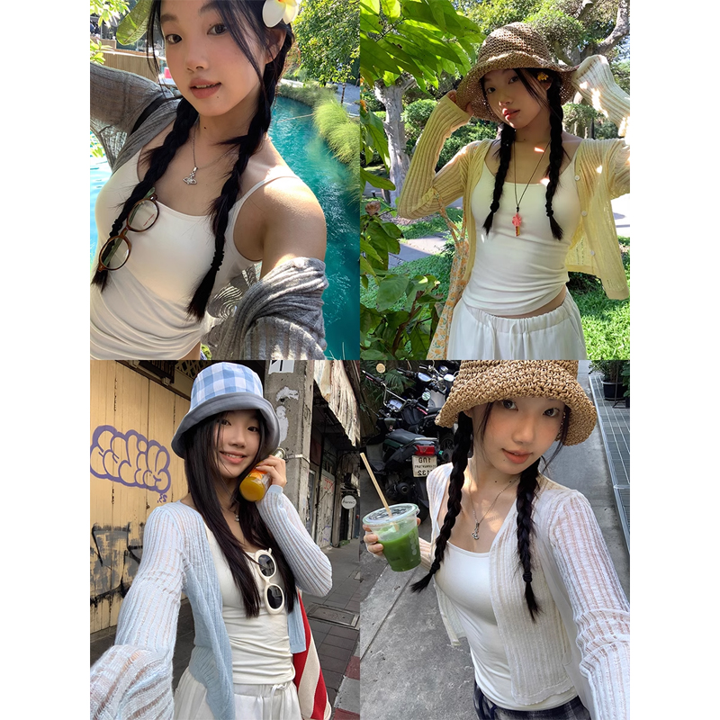 【茉莉青提】针织衫 春季新款修身显瘦针织衫CY9302#