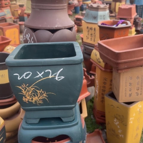 红陶紫砂花盆盆景盆栽