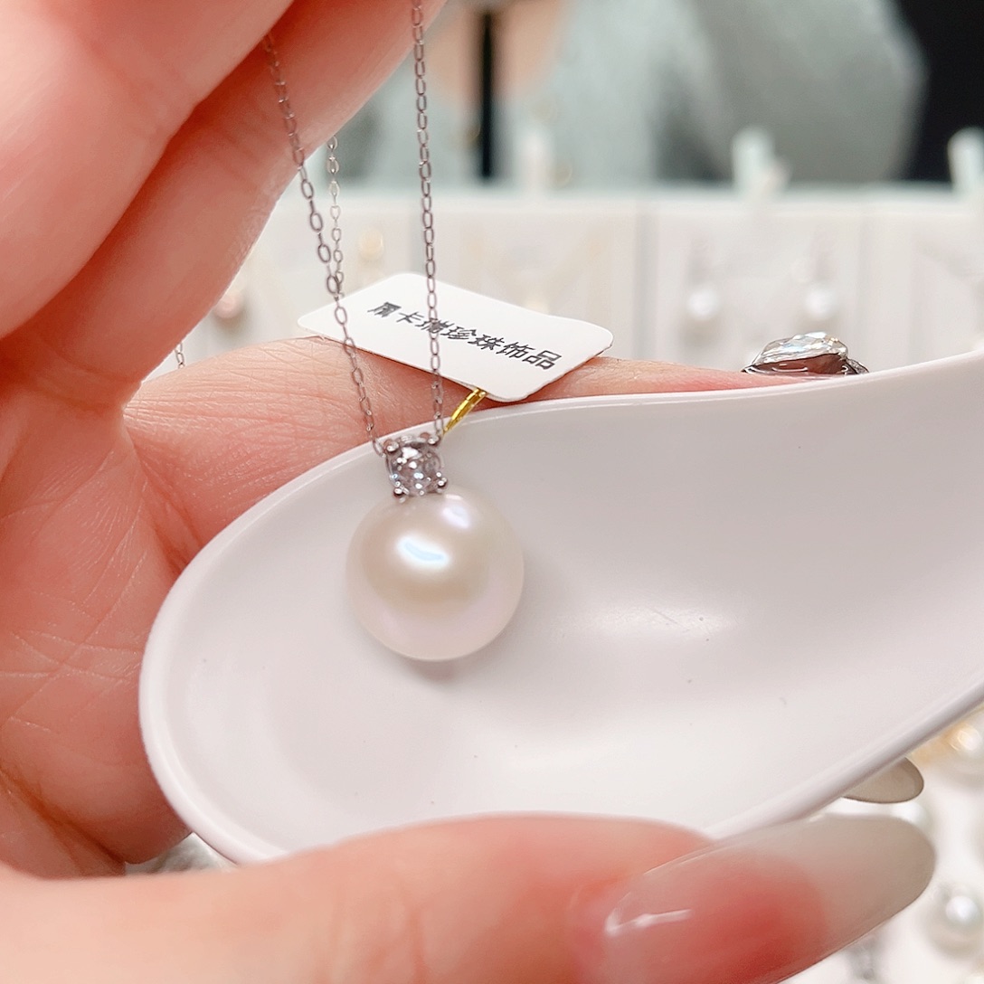 合金淡水珍珠吊坠(赠链)