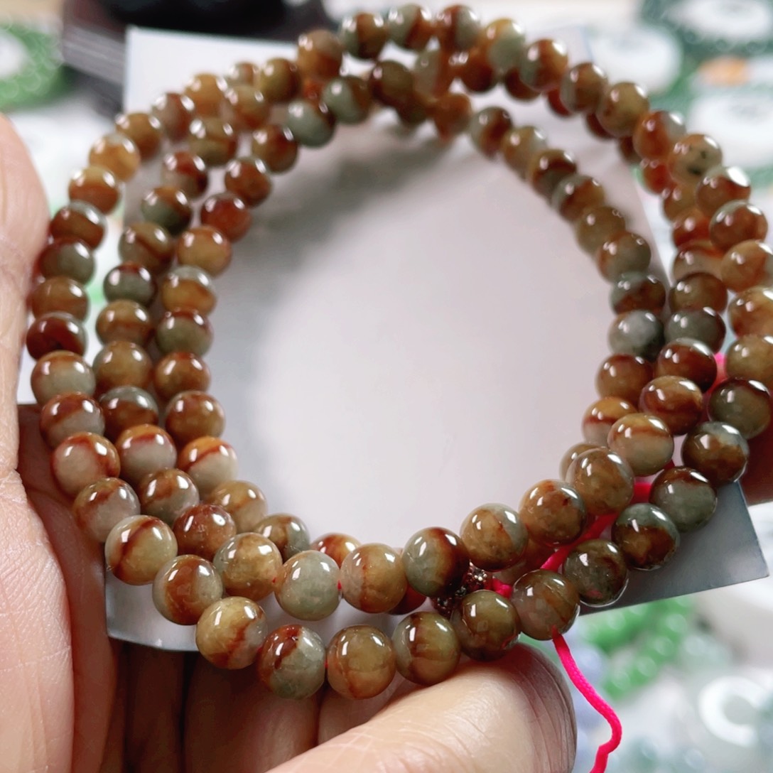 翡翠戒指未镶嵌天然翡翠项链6.2mm
