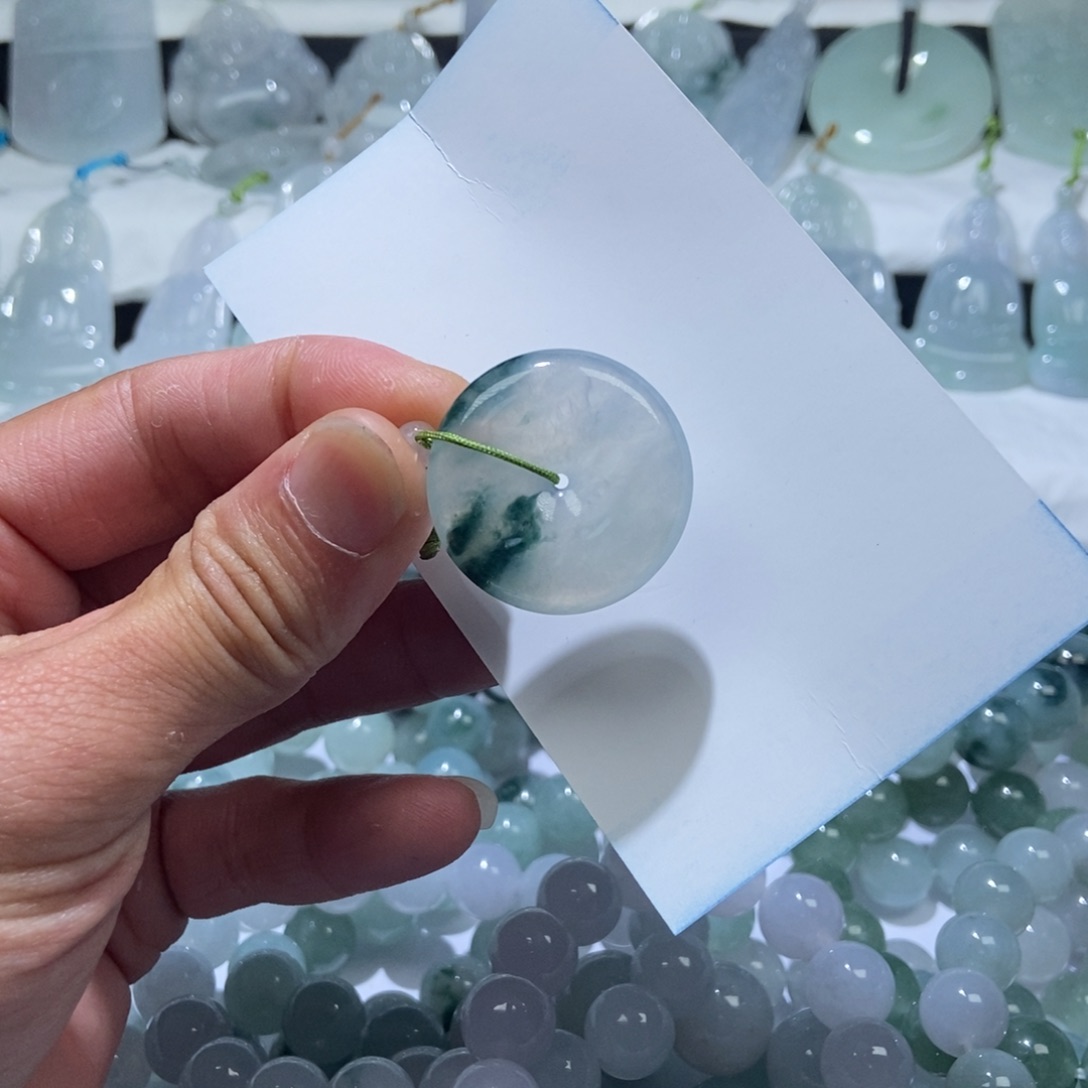 定制翡翠未镶嵌平安扣28.5-6