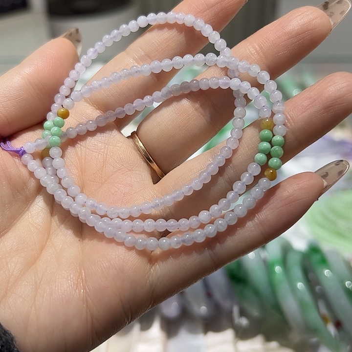 翡翠未镶嵌手串tian