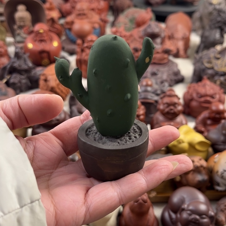 紫砂茶宠紫砂仙人掌