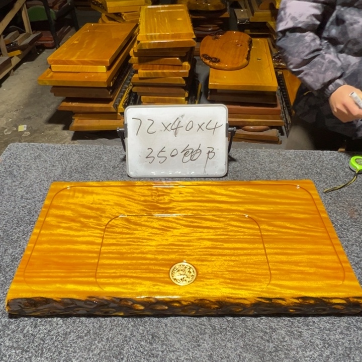 楠木实木家具根雕茶盘