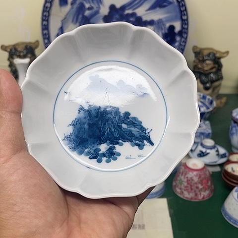 【闪购商品】碟中古工艺品回流瓷器有划痕