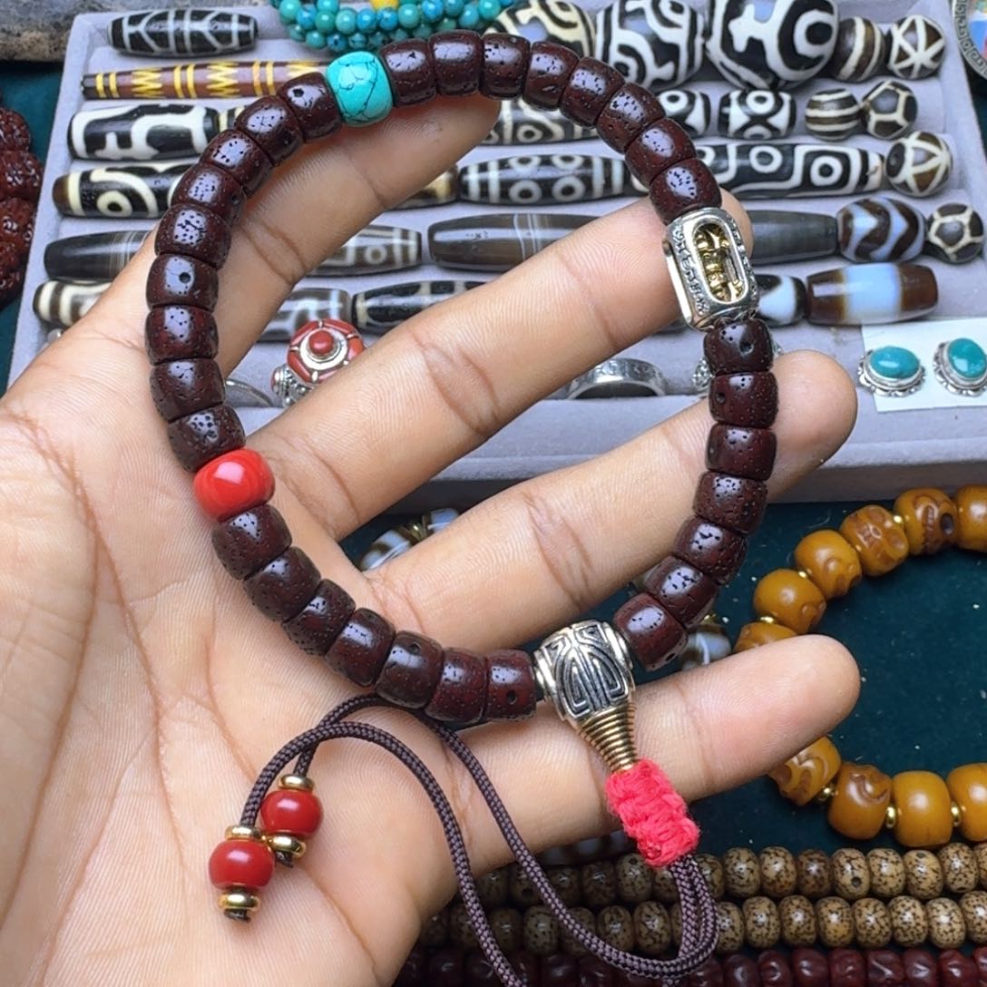 柏香籽/百香籽吊坠星月