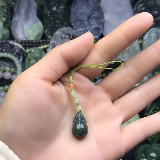 和田玉未镶嵌手机链