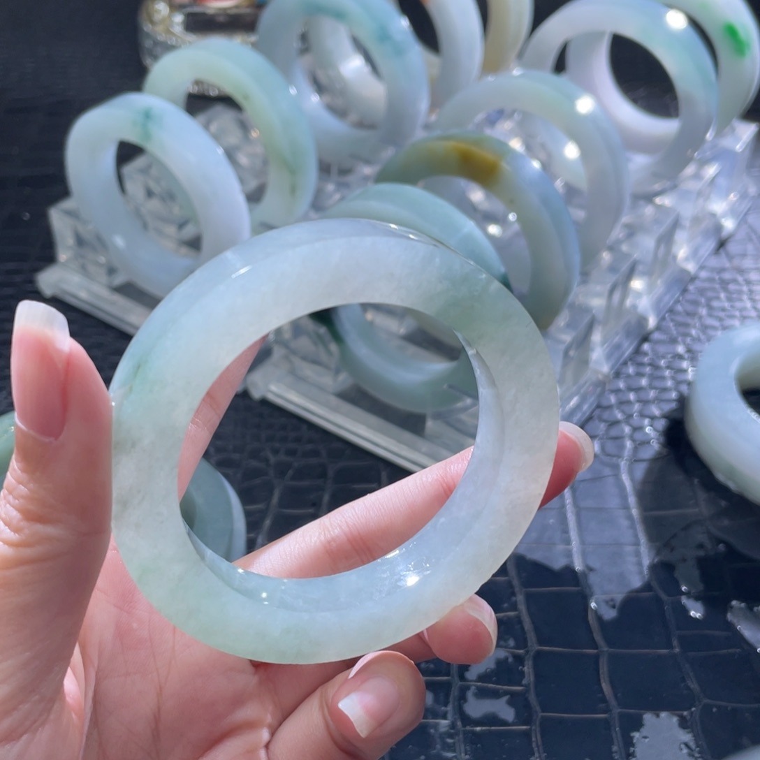 可****定制翡翠未镶嵌50-55圆条