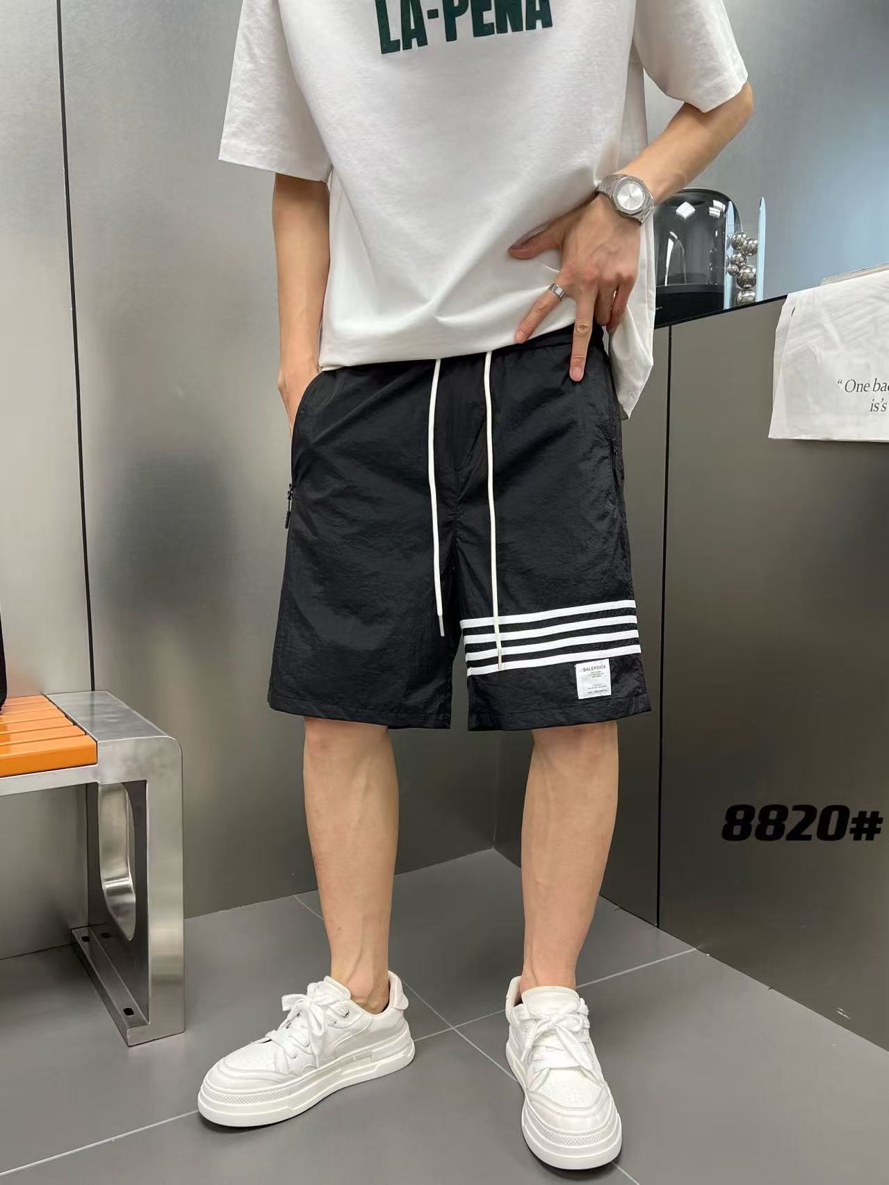 MEIDOU-【韩系四道杠短裤】男士休闲运动时尚百搭