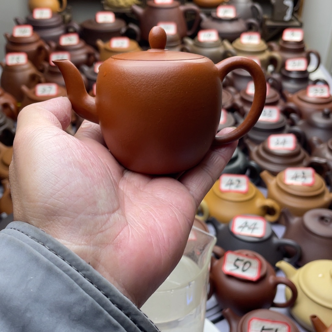 库***手茶壶紫砂微瑕全手工