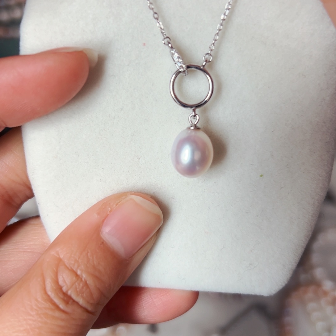 淡水珍珠珍珠银S925镶嵌