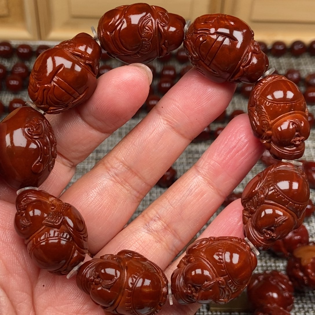 五***哥橄榄核吊坠财神20