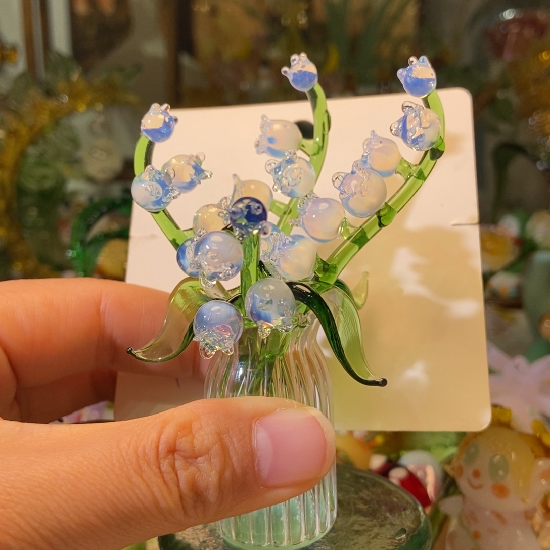 琉璃手工艺品铃兰花