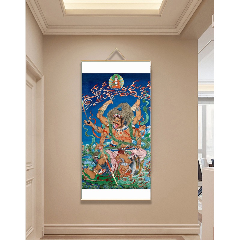 【202大黑天】60x120cm现代简约挂轴装饰画办公室家居装饰画