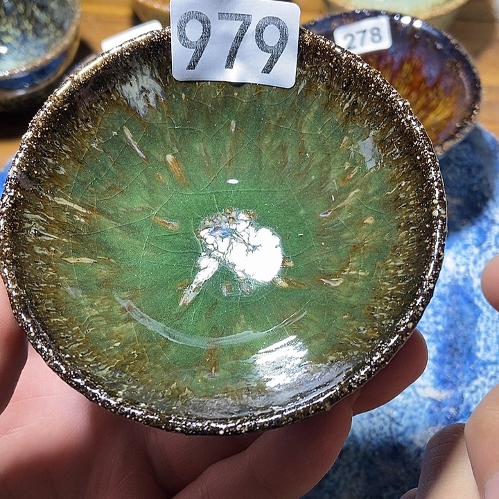 茶盏龙窑柴烧柴烧落灰