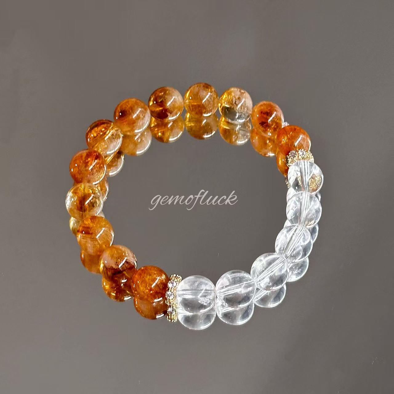 xy327-黄塔晶白水晶手串