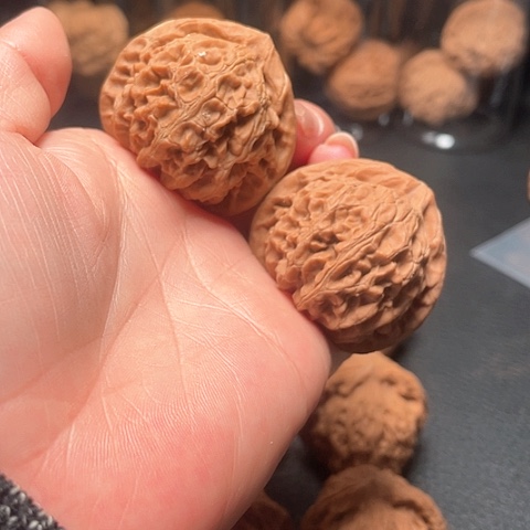 文玩核桃把件桃心宫灯41