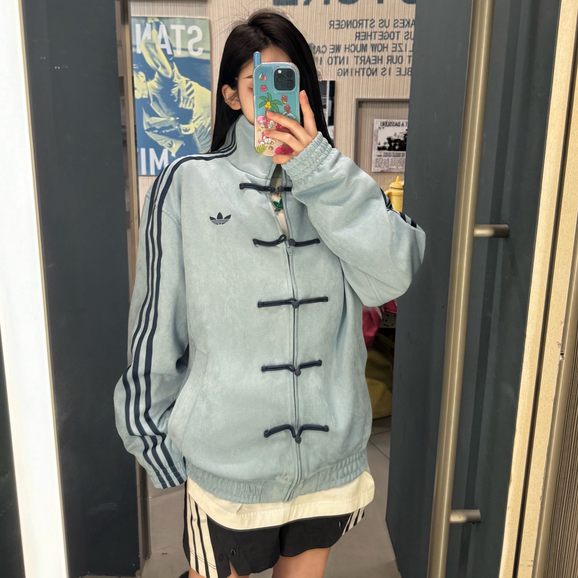 adidas三叶草CTT 3.1 SOFT 新中式秋冬运动宽松夹克外套 KT3846 3