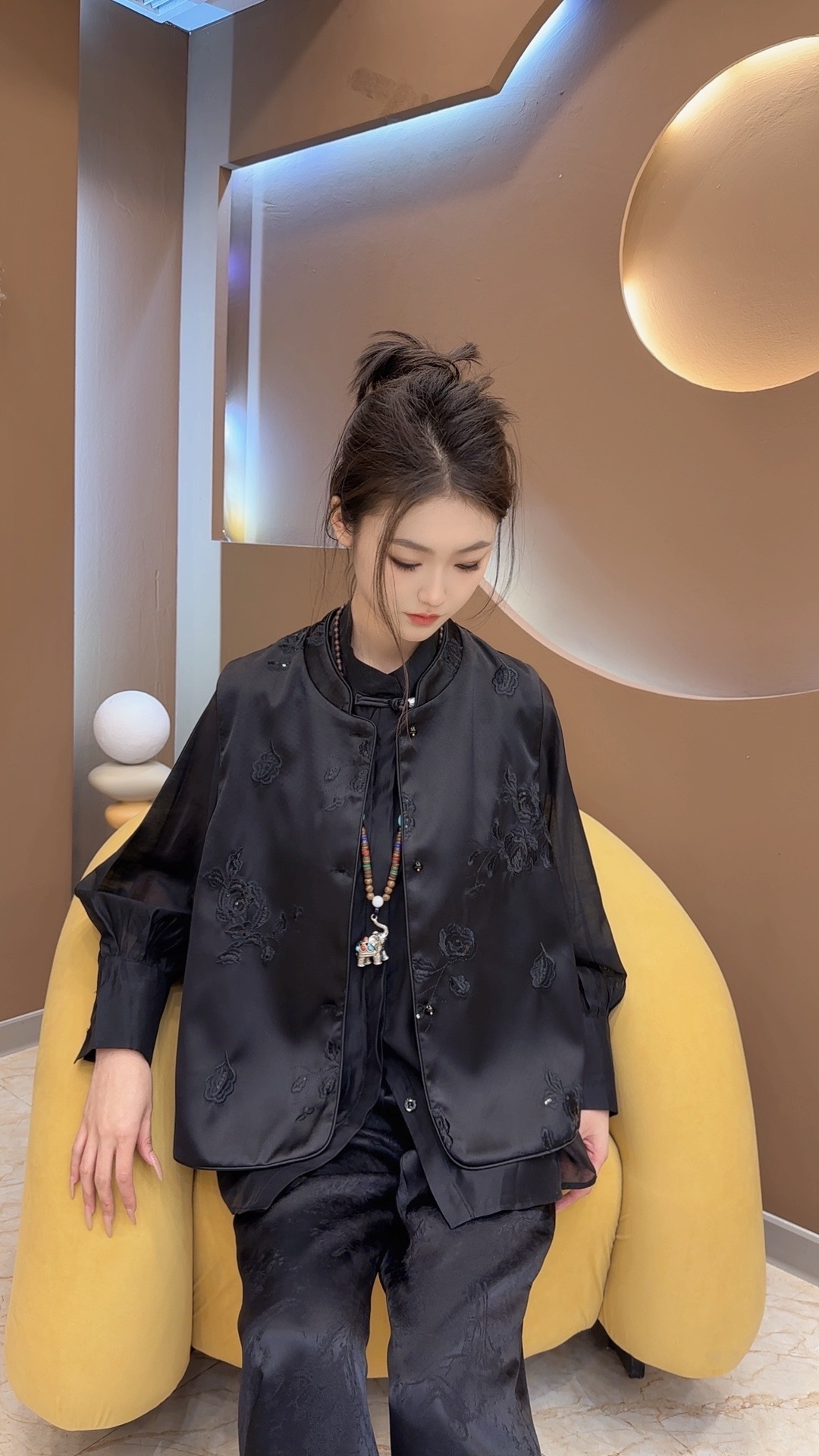 【慕兰轻奢】25年新中式马甲气质时尚中国风休闲百搭无袖拼接172