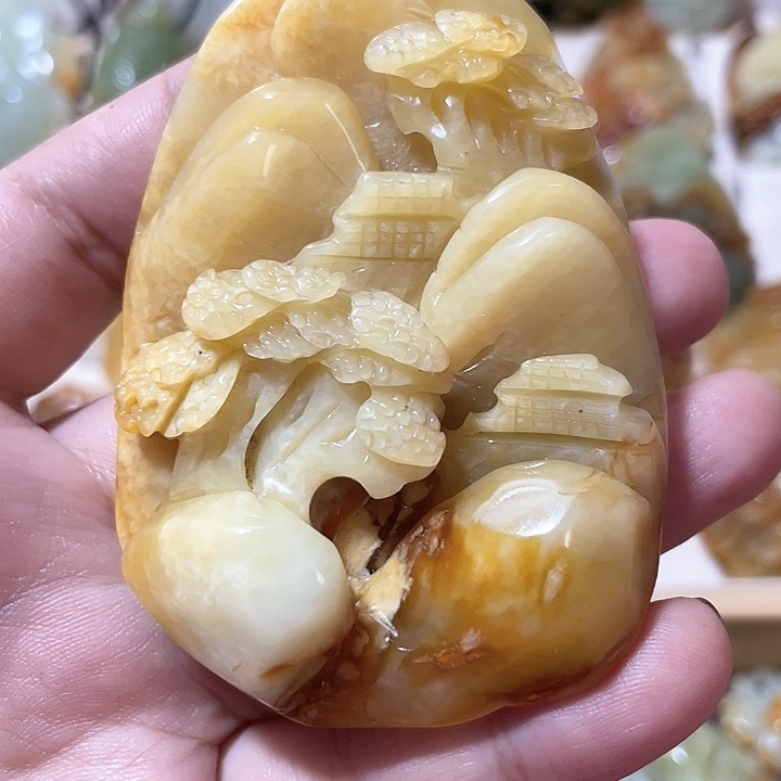 岫玉吊坠(不含链)未镶嵌