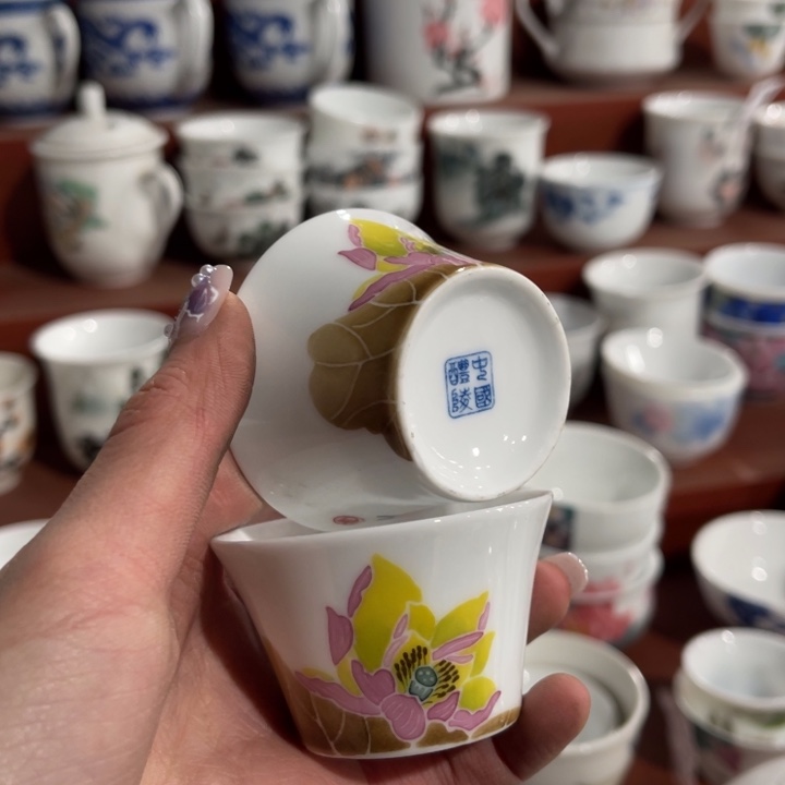 醴陵高温瓷釉下手绘40毫升