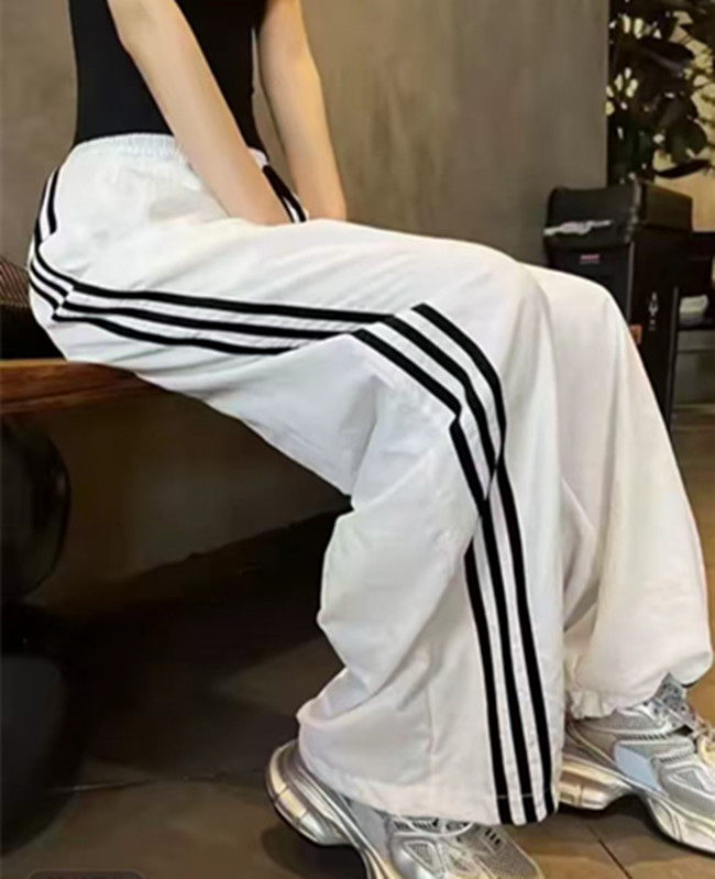 【撤柜福利】夏季男女同款速干阔腿长裤多口袋扭扭裤显瘦休闲裤高腰